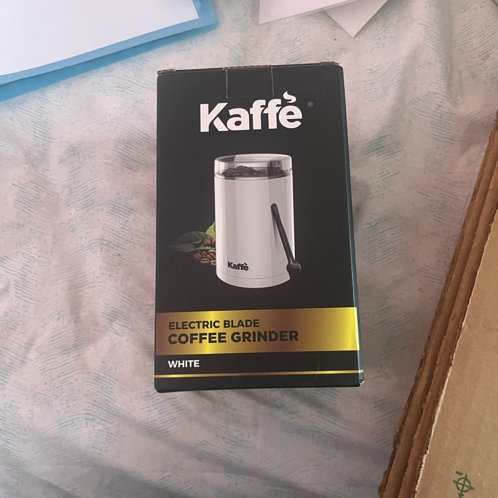 Kaffe One-Touch Coffee Grinder Electric-White
